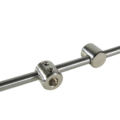 Nickel-plated 6mm bar-fix support for 6mm bars