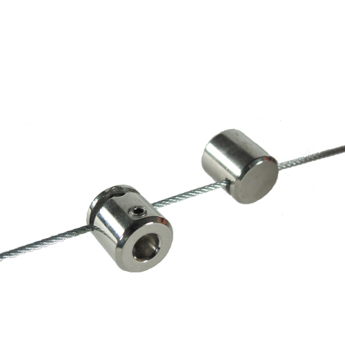 Nickel-plated wire-fix support for 6mm bars