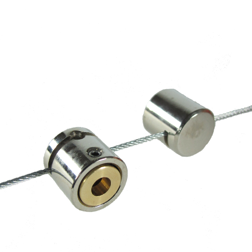 Nickel-plated wire-fix fitting for screw-fix items