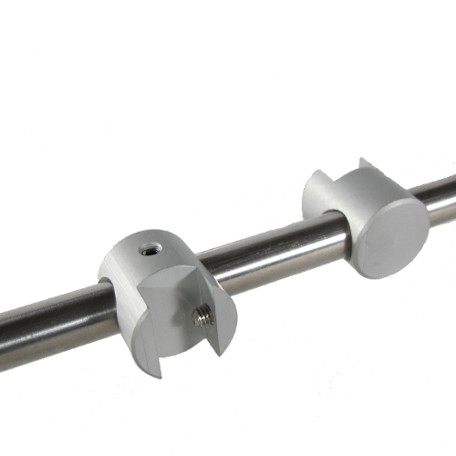 Shelf clamps for 10mm bars