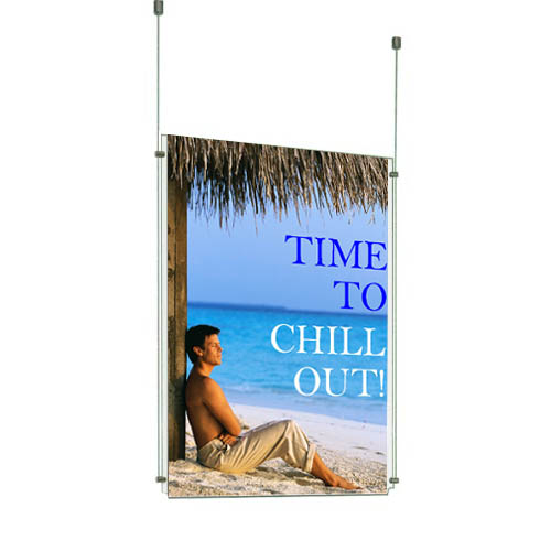 Suspended Single Poster Displays 