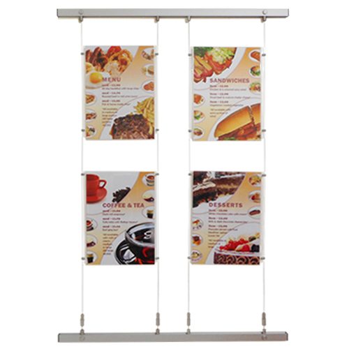 Wall Channel with Quick-Fix Poster Displays