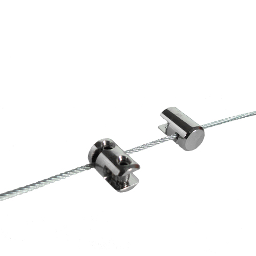Nickel-plated wire-fix panel side clamps 