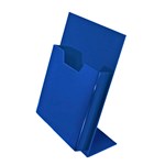 Blue table top leaflet dispenser 